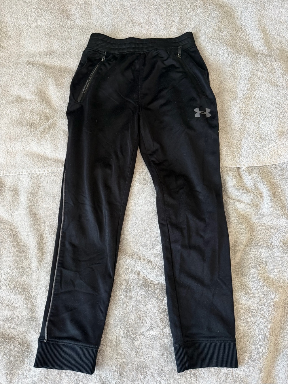 Under Armour Kids Black Logo Athletic Joggers